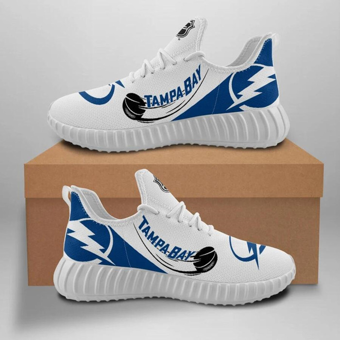 Men's Tampa Bay Lightning Mesh Knit Sneakers/Shoes 004